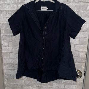 Fabiana Pigna Nancy Top with contrast sz S #H3